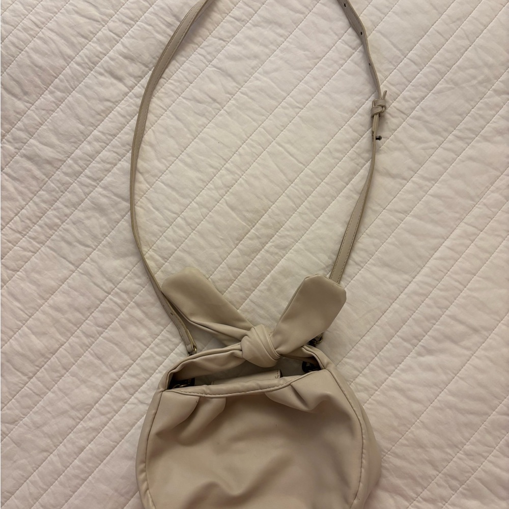 Anthropologie Cream Crossbody Bag